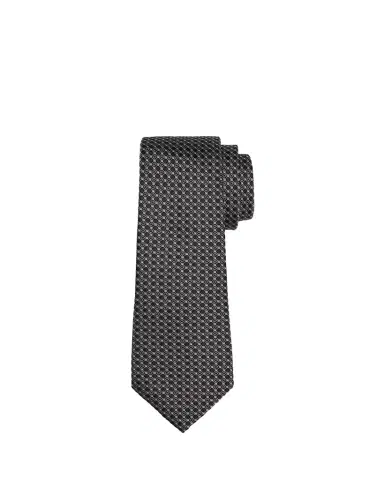 Giorgio Armani Men's Woven Micro-Geometric Circle Silk Tie | Thumbnail 1