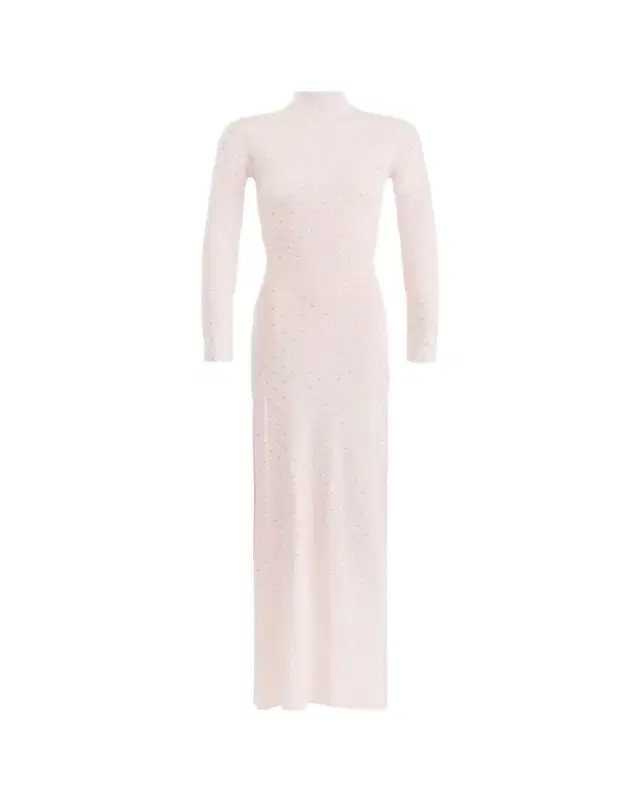 Kaplan Embellished Jersey Mock-Neck Maxi Dress