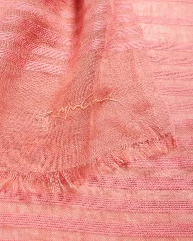 Giorgio Armani Striped Linen-Cotton Jacquard Stole, 80" x 28" | Thumbnail 7 Giorgio Armani Striped Linen-Cotton Jacquard Stole, 80" x 28" | Thumbnail 7