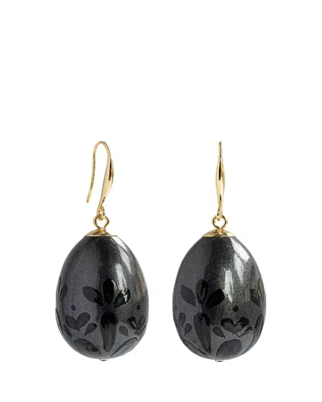 Saule Label Nova Earrings in Phantom Black