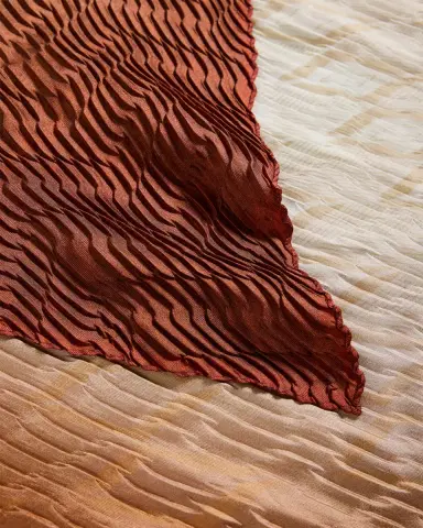 Giorgio Armani Pleated Ombre Silk Stole, 35.4" | Thumbnail 4 Giorgio Armani Pleated Ombre Silk Stole, 35.4" | Thumbnail 4