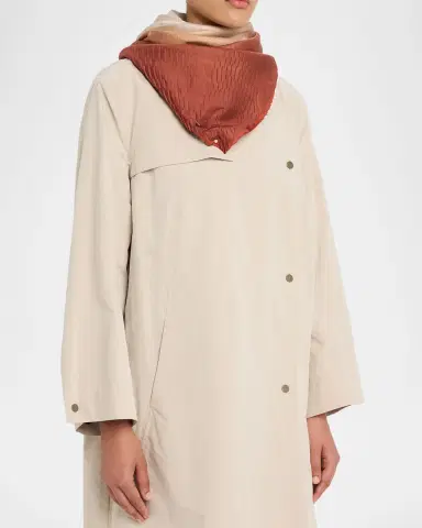 Giorgio Armani Pleated Ombre Silk Stole, 35.4" | Thumbnail 6 Giorgio Armani Pleated Ombre Silk Stole, 35.4" | Thumbnail 6
