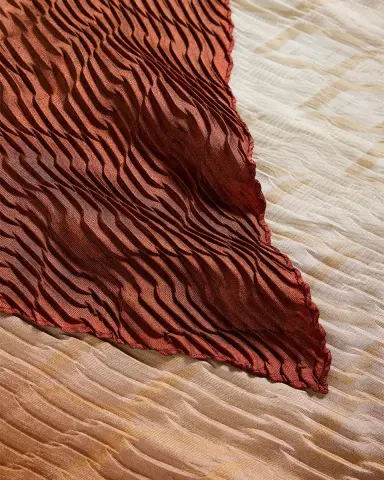 Giorgio Armani Pleated Ombre Silk Stole, 35.4" | Thumbnail 7 Giorgio Armani Pleated Ombre Silk Stole, 35.4" | Thumbnail 7