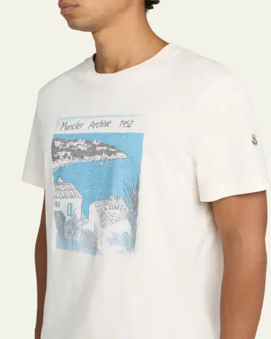 Moncler Men's Archive 1952 Cotton T-Shirt | Thumbnail 5 Moncler Men's Archive 1952 Cotton T-Shirt | Thumbnail 5