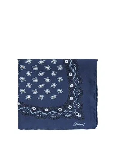 Brioni Men's Medallion-Print Silk Pocket Square | Thumbnail 1 Brioni Men's Medallion-Print Silk Pocket Square | Thumbnail 1