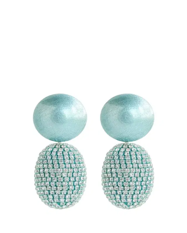 Saule Label Selena Clip-On Earrings in Azure Dream