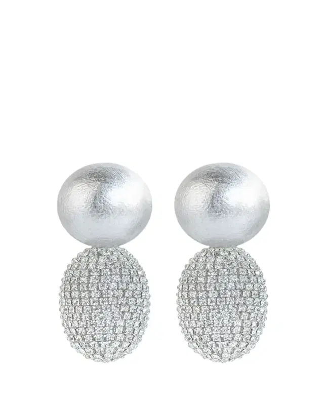 Saule Label Selena Clip-On Earrings in Lunar Glow