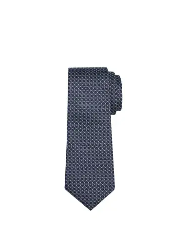 Giorgio Armani Men's Micro-Geometric Circle Silk Tie | Thumbnail 1
