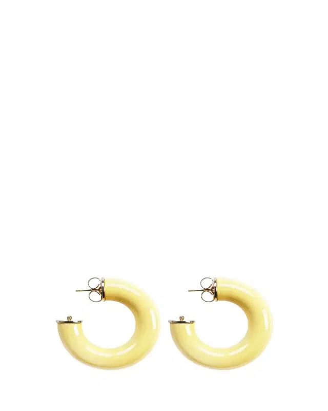 Saule Label Alba Hoop Earrings in Buttercup