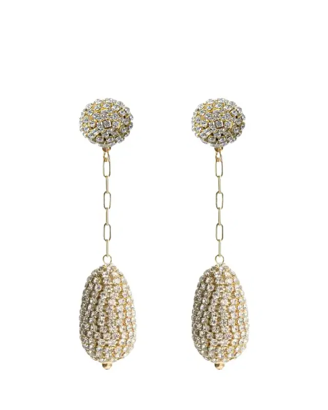 Saule Label Marcelle Short Drop Earrings in Gold