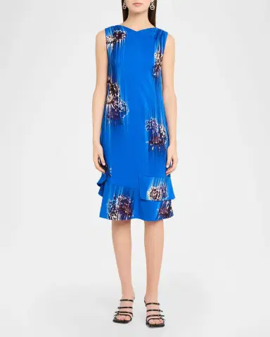 Proenza Schouler Rhetta Floral Tiered Ruffle Midi Dress | Thumbnail 6 Proenza Schouler Rhetta Floral Tiered Ruffle Midi Dress | Thumbnail 6