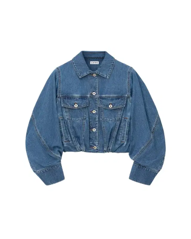 Oversized Denim Balloon Jacket