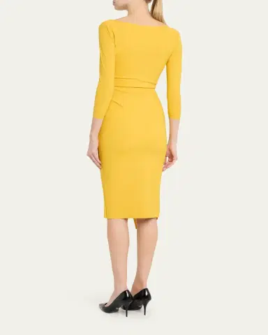 Chiara Boni La Petite Robe Axas Side-Twist Bodycon Dress | Thumbnail 3 Chiara Boni La Petite Robe Axas Side-Twist Bodycon Dress | Thumbnail 3
