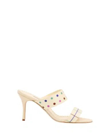 Manolo Blahnik 90mm Ralotapla Silk Twill Sandals | Thumbnail 1 Manolo Blahnik 90mm Ralotapla Silk Twill Sandals | Thumbnail 1