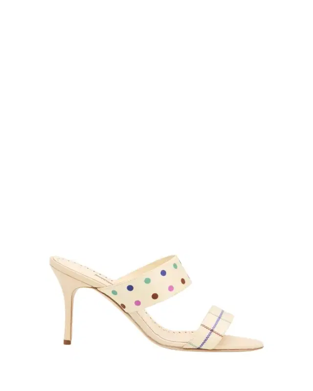 Manolo Blahnik 90mm Ralotapla Silk Twill Sandals