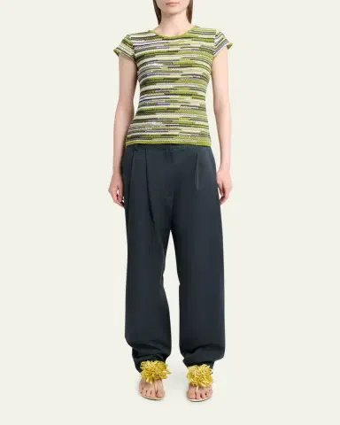 Proenza Schouler White Label Taya Pleated Pants | Thumbnail 2 Proenza Schouler White Label Taya Pleated Pants | Thumbnail 2