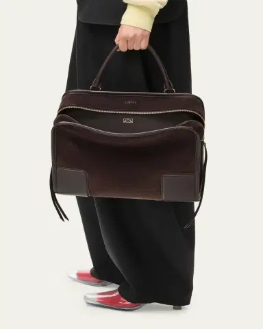 Loewe Amazona 180 Large Top-Handle Bag in Suede | Thumbnail 2 Loewe Amazona 180 Large Top-Handle Bag in Suede | Thumbnail 2