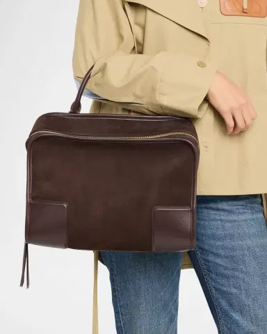 Loewe Amazona 180 Large Top-Handle Bag in Suede | Thumbnail 6 Loewe Amazona 180 Large Top-Handle Bag in Suede | Thumbnail 6