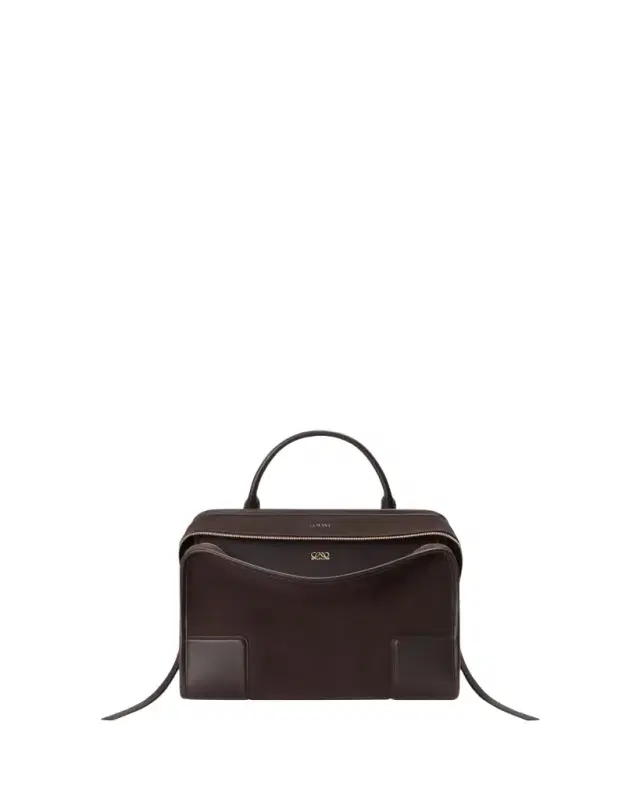 Loewe Amazona 180 Large Top-Handle Bag in Suede
