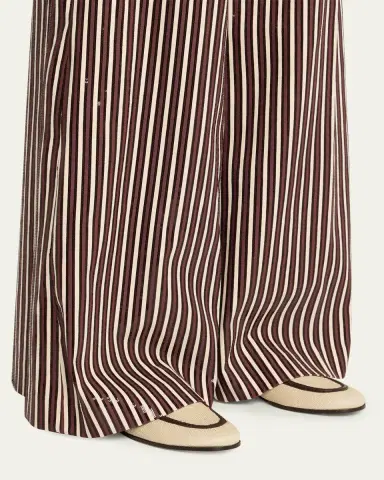 Brunello Cucinelli Micro Raffia and Leather Penny Loafers | Thumbnail 2 Brunello Cucinelli Micro Raffia and Leather Penny Loafers | Thumbnail 2