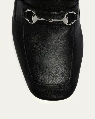 Gucci Men's Edgar Leather Bit Loafers with Foldable Heel | Thumbnail 5 Gucci Men's Edgar Leather Bit Loafers with Foldable Heel | Thumbnail 5