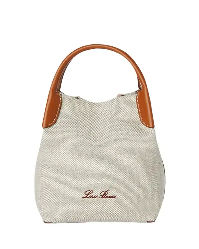 Bale Micro Linen-Cotton Canvas Crossbody Bag