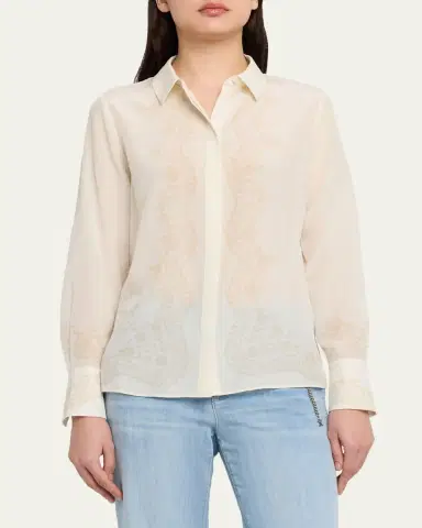 Kobi Halperin Serena Floral-Print Silk Blouse | Thumbnail 4 Kobi Halperin Serena Floral-Print Silk Blouse | Thumbnail 4