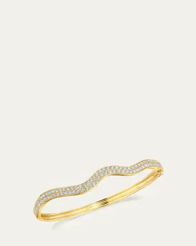 Graziela Gems 18K Rio Diamond Double Bangle Bracelet | Thumbnail 3 Graziela Gems 18K Rio Diamond Double Bangle Bracelet | Thumbnail 3