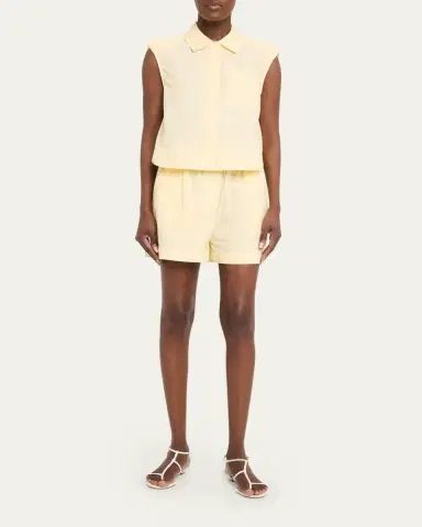 Simkhai Sarah Stripe Cotton Boxer Shorts | Thumbnail 2 Simkhai Sarah Stripe Cotton Boxer Shorts | Thumbnail 2