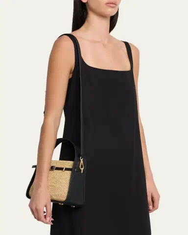 Simkhai Cleo Mini Raffia Bucket Bag | Thumbnail 2 Simkhai Cleo Mini Raffia Bucket Bag | Thumbnail 2