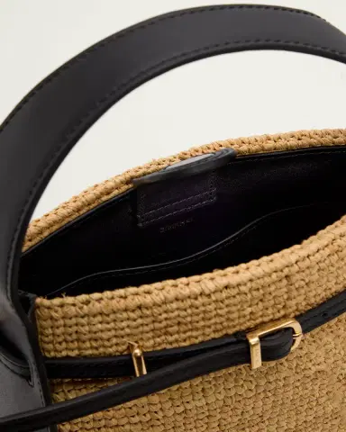 Simkhai Cleo Mini Raffia Bucket Bag | Thumbnail 4 Simkhai Cleo Mini Raffia Bucket Bag | Thumbnail 4