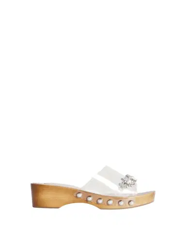 Simone Rocha Embellished Scalloped Wooden Clogs | Thumbnail 1