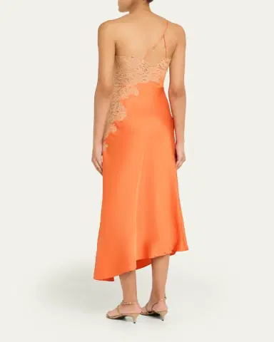 A.L.C. Lou Lace-Embroidered One-Shoulder Slip Dress | Thumbnail 3 A.L.C. Lou Lace-Embroidered One-Shoulder Slip Dress | Thumbnail 3