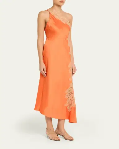 A.L.C. Lou Lace-Embroidered One-Shoulder Slip Dress | Thumbnail 4 A.L.C. Lou Lace-Embroidered One-Shoulder Slip Dress | Thumbnail 4