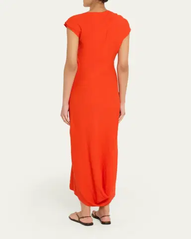 A.L.C. Willa Gathered Asymmetric Slip Dress | Thumbnail 3 A.L.C. Willa Gathered Asymmetric Slip Dress | Thumbnail 3