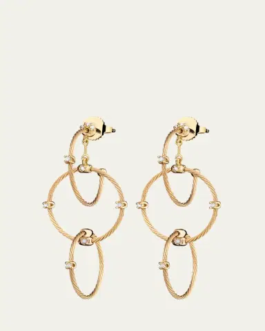 Paul Morelli Unity Triple-Hoop Diamond Earrings | Thumbnail 2