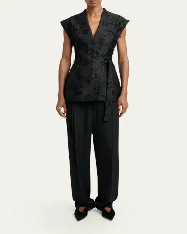 Proenza Schouler Cindle Chrysanthemum Jacquard Vest | Thumbnail 2 Proenza Schouler Cindle Chrysanthemum Jacquard Vest | Thumbnail 2