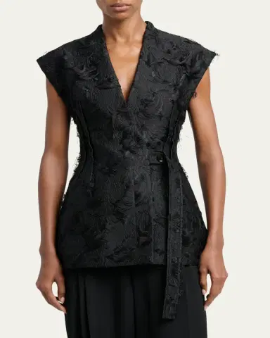 Proenza Schouler Cindle Chrysanthemum Jacquard Vest | Thumbnail 4 Proenza Schouler Cindle Chrysanthemum Jacquard Vest | Thumbnail 4