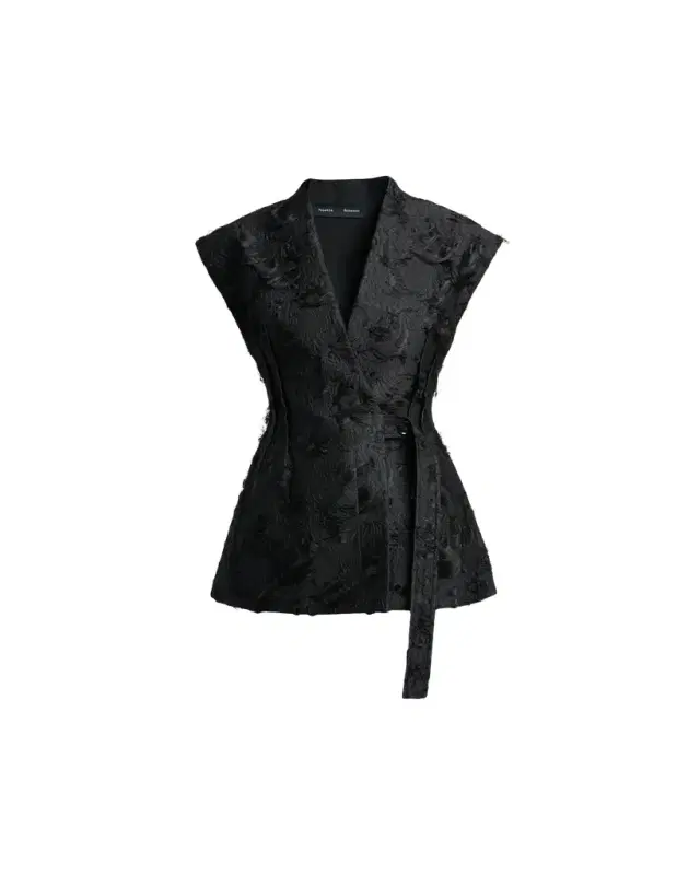 Proenza Schouler Cindle Chrysanthemum Jacquard Vest