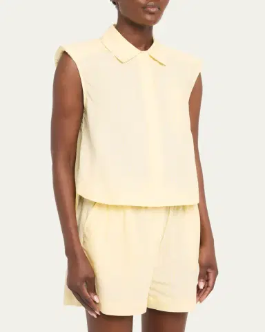 Simkhai Winslow Stripe Cotton Crop Top | Thumbnail 4 Simkhai Winslow Stripe Cotton Crop Top | Thumbnail 4