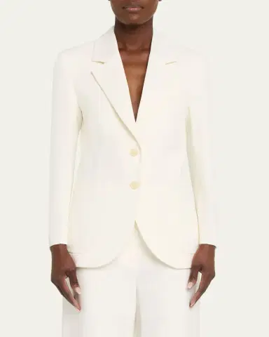 Victoria Beckham Patch-Pocket Single-Breasted Jacket | Thumbnail 4 Victoria Beckham Patch-Pocket Single-Breasted Jacket | Thumbnail 4