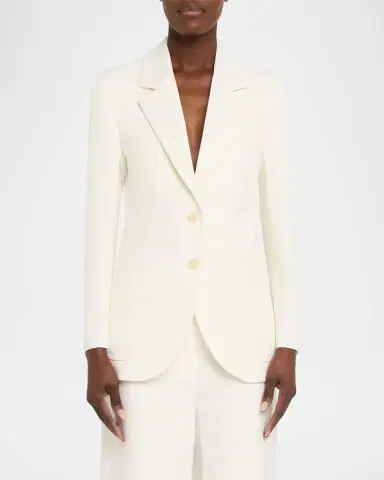 Victoria Beckham Patch-Pocket Single-Breasted Jacket | Thumbnail 8 Victoria Beckham Patch-Pocket Single-Breasted Jacket | Thumbnail 8