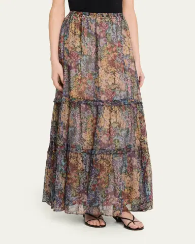 Kobi Halperin Clea Floral Maxi Skirt | Thumbnail 4