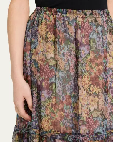 Kobi Halperin Clea Floral Maxi Skirt | Thumbnail 5