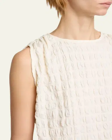 Proenza Schouler White Label Bradley Textured Crewneck Top | Thumbnail 5 Proenza Schouler White Label Bradley Textured Crewneck Top | Thumbnail 5