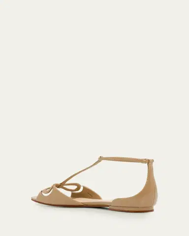 Alexandre Birman Malu Patent Leather Bow Sandals | Thumbnail 4