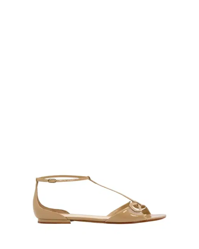 Alexandre Birman Malu Patent Leather Bow Sandals