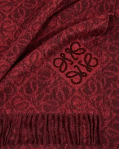 Loewe Anagram-Print Wool Blend Scarf | Thumbnail 7