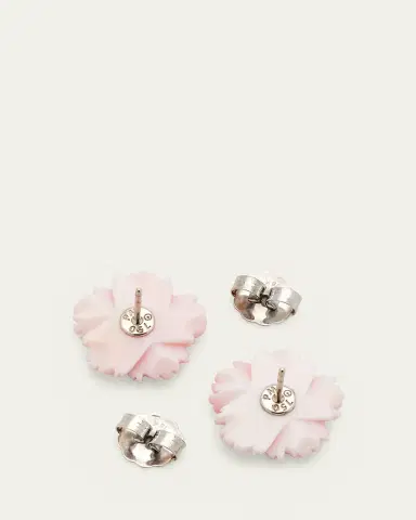 Paul Morelli 18mm Conch Flower Stud Earrings with Diamonds | Thumbnail 3