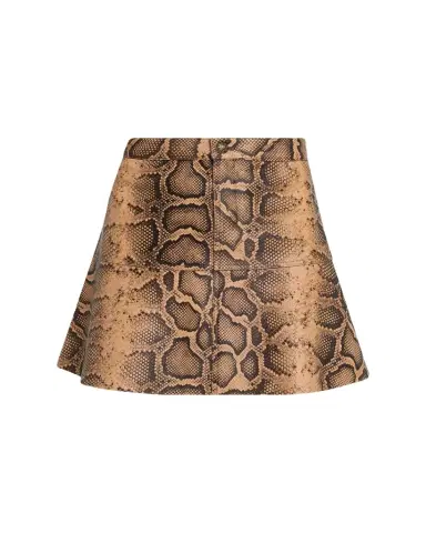 Kobi Halperin Addie Snake Leather A-Line Miniskirt | Thumbnail 1 Kobi Halperin Addie Snake Leather A-Line Miniskirt | Thumbnail 1
